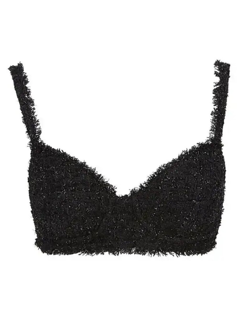 Balenciaga Tweed Bra Top